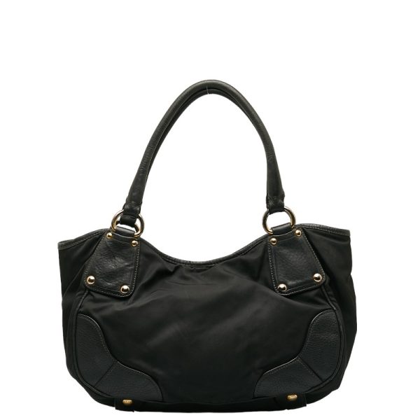 1 0140739 3 Prada Handbag Black Nylon Leather