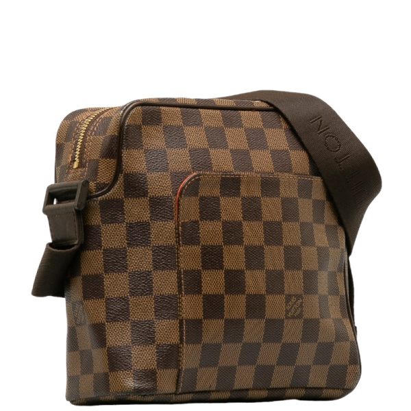 1 0141003 2 Louis Vuitton Damier Olaf PM Shoulder Bag N41442 Brown