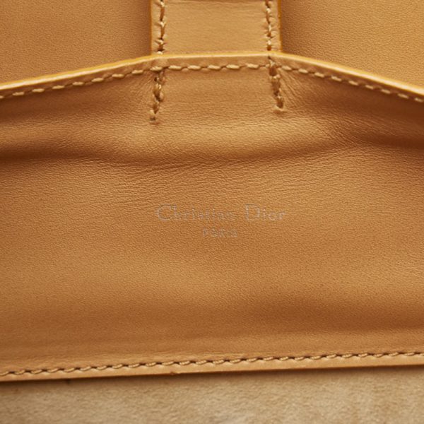 1 0141258 6 Dior Tote Bag Shoulder Bag Camel Beige Leather