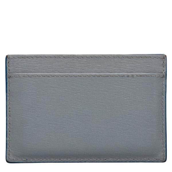 1 0141675 3 Balenciaga Card Case Pass Case Blue Gray Leather