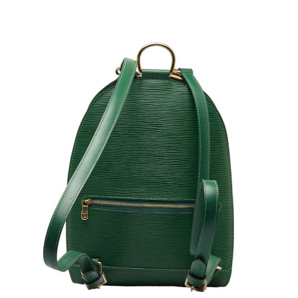 1 0142740 3 Louis Vuitton Epi Mabillon Rucksack Backpack M52234 Green