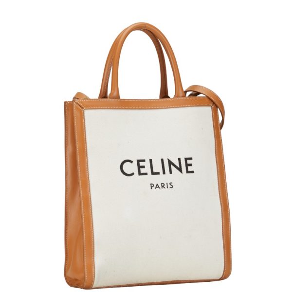 1 0143238 2 Celine Vertical Cover Medium Shoulder Bag 2WAY Brown