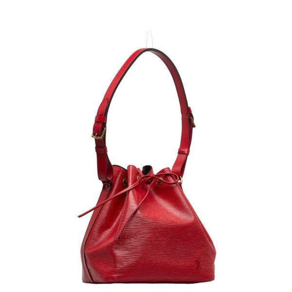 1 0143335 2 Louis Vuitton Epi Petit Noe Shoulder Bag M44107 Castilian Red