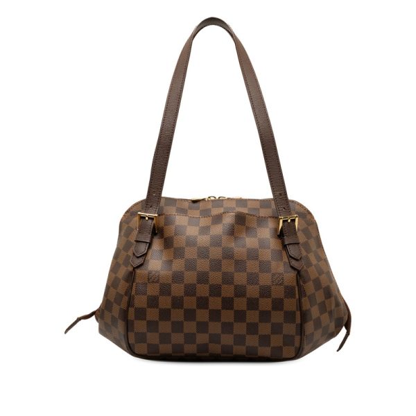 1 0143569 1 Louis Vuitton Damier Belem MM N51174 Brown Leather