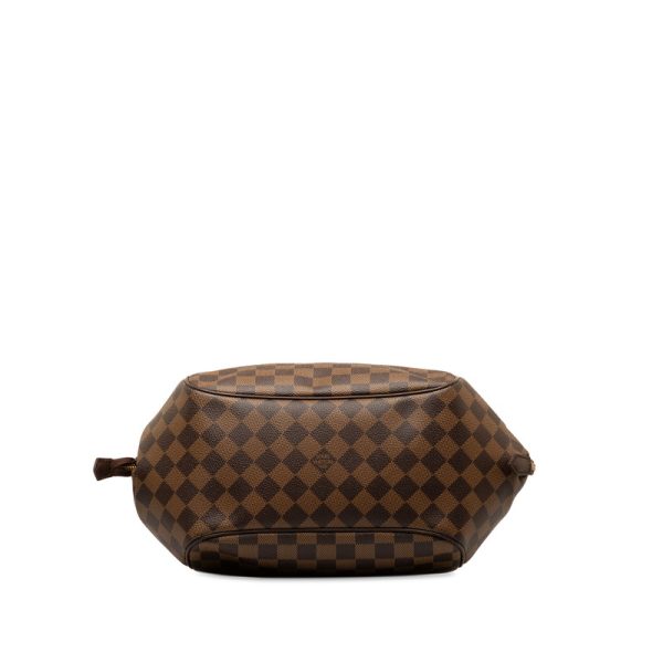 1 0143569 4 Louis Vuitton Damier Belem MM N51174 Brown Leather