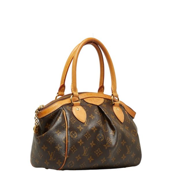 1 0143574 2 Louis Vuitton Monogram Tivoli PM Handbag M40143 Brown