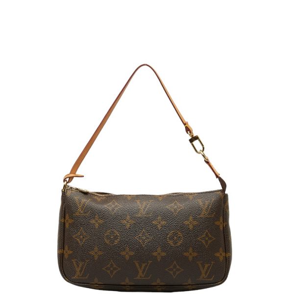 1 0144193 1 Louis Vuitton Monogram Pochette Accessory Pouch M51980 Brown