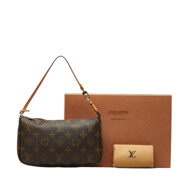 1 0144193 10 Louis Vuitton Monogram Pochette Accessory Pouch M51980 Brown