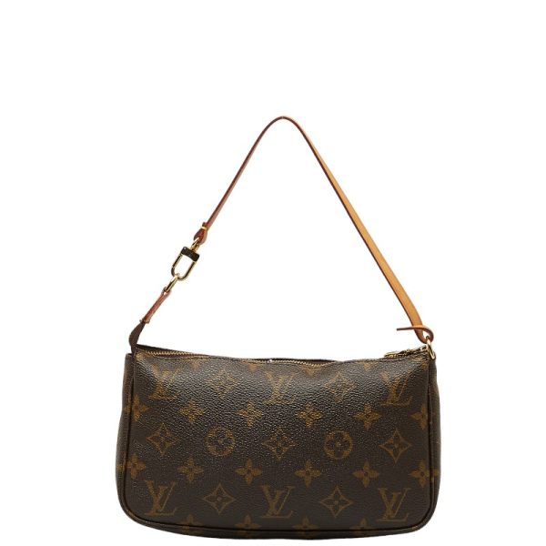 1 0144193 3 Louis Vuitton Monogram Pochette Accessory Pouch M51980 Brown