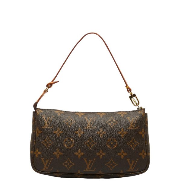 1 0144198 3 Louis Vuitton Monogram Pochette Accessory Pouch M40712 Brown