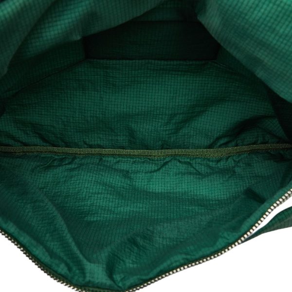 1 0144231 8 CHANEL Rucksack Backpack Green Nylon Leather