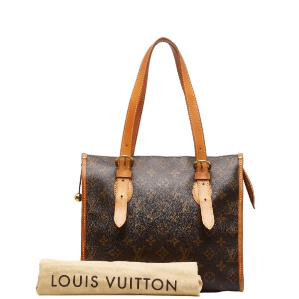 1 0144453 13 Louis Vuitton Monogram Popincourt Eau Shoulder Bag Brown