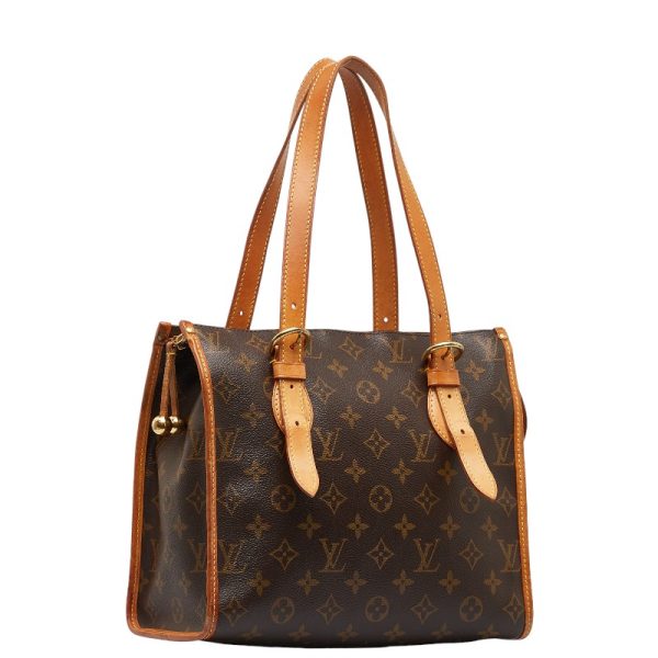 1 0144453 2 Louis Vuitton Monogram Popincourt Eau Shoulder Bag Brown