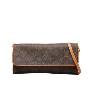 1 0144457 1 LOUIS VUITTON M42236 Bucket GM Monogram Shoulder Bag Brown