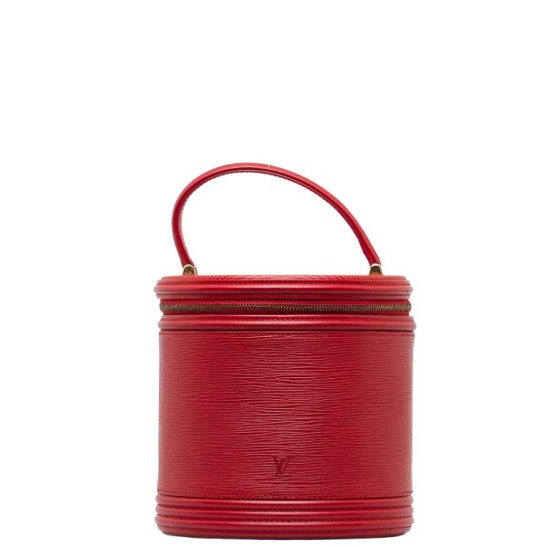 1 0144718 1 Louis Vuitton Epi Cannes Vanity Bag M48037 Castilian Red Leather