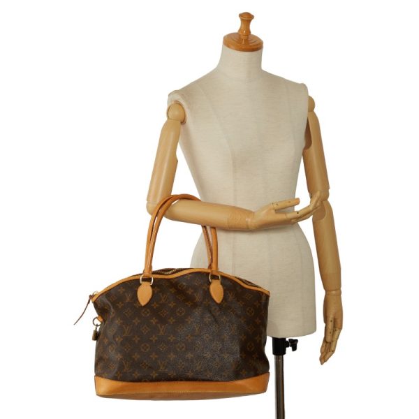 1 0145375 11 Louis Vuitton Monogram Lockit Horizontal Handbag M40104 Brown