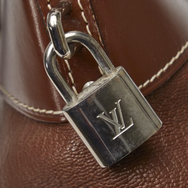 1 0145400 11 Louis Vuitton Suhari Lockit PM M91889 Sienne Brown