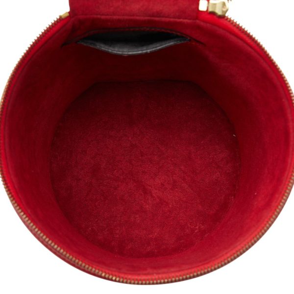 1 0145749 7 Louis Vuitton Epi Cannes Vanity Bag M48037 Castilian Red