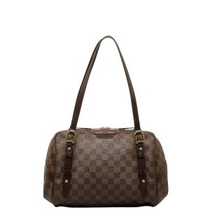 1 0145752 1 Louis Vuitton Damier Altona GM Business Bag Leather Brown