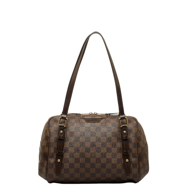 1 0145752 1 Louis Vuitton Damier Rivington GM Shoulder Bag N41158 Brown