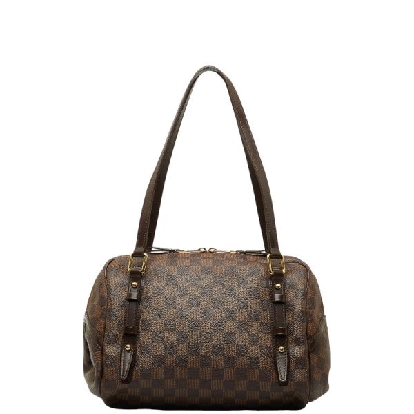 1 0145752 3 Louis Vuitton Damier Rivington GM Shoulder Bag N41158 Brown