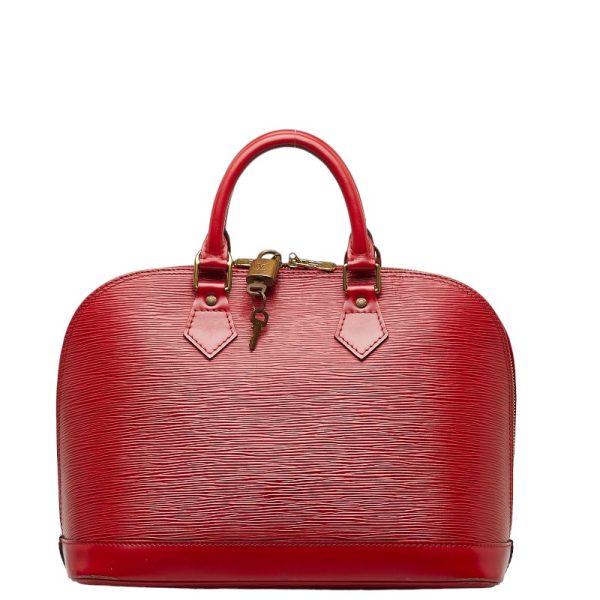 1 0145791 3 Louis Vuitton Epi Alma Handbag M52147 Castilian Red Leather