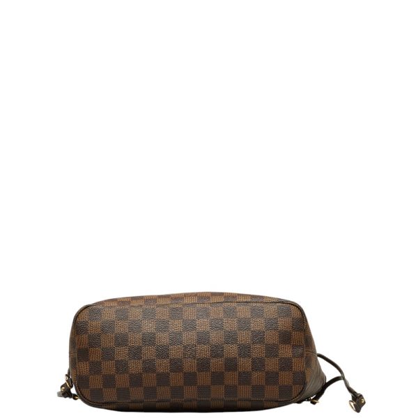 1 0146071 4 Louis Vuitton Damier Neverfull PM Tote Bag Brown