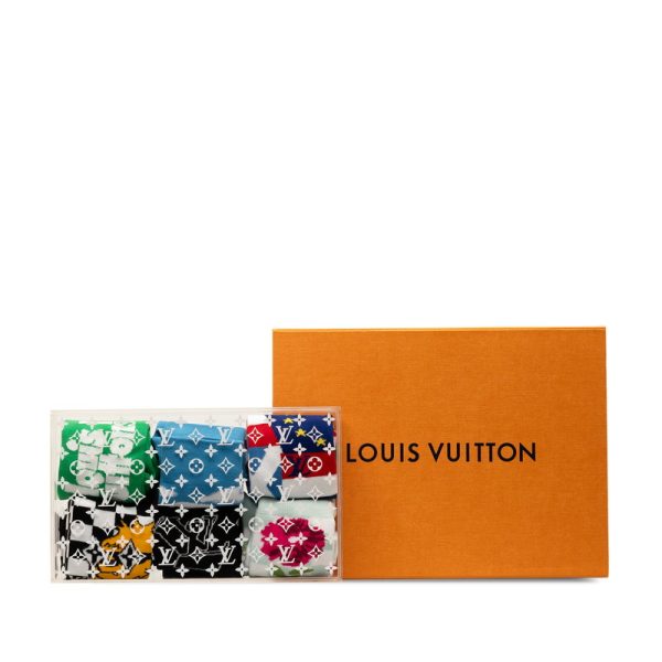 1 0146367 8 Louis Vuitton Syosset Set Archive Socks with Socks Black