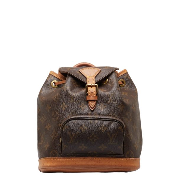 1 0146828 1 Louis Vuitton Monsouris PM Rucksack Backpack M51137 Brown