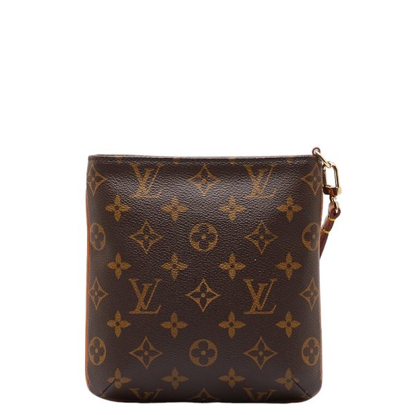 1 0147141 3 Louis Vuitton Monogram Partition Pouch M51901 Brown