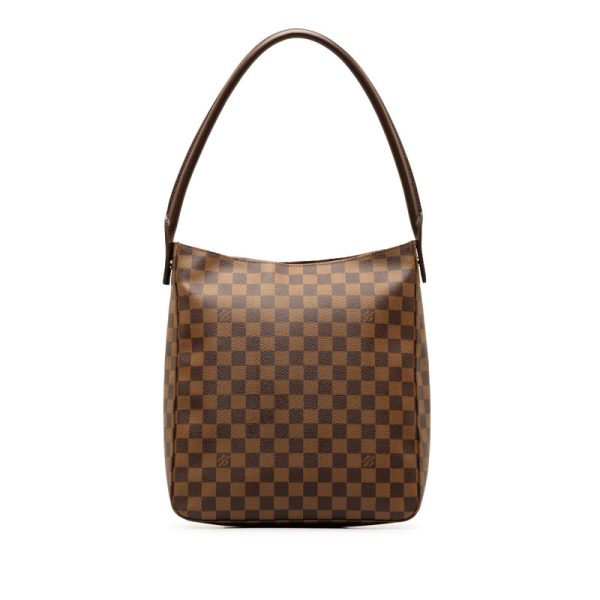 1 0147351 1 Louis Vuitton Damier Looping GM Shoulder Bag Brown