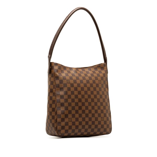 1 0147351 2 Louis Vuitton Damier Looping GM Shoulder Bag Brown