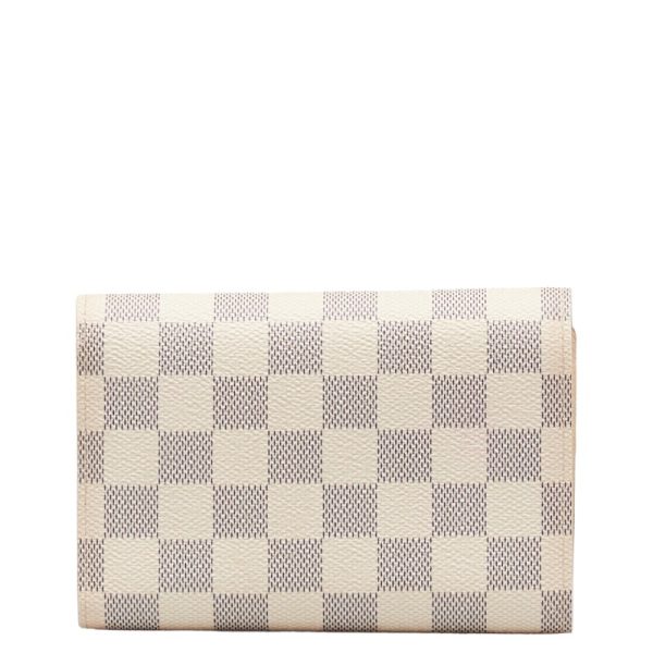 1 0147383 3 Louis Vuitton Azur Alexandra Bifold Wallet N63068 White