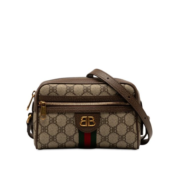 1 0147466 1 Gucci x Balenciaga The Hacker Project GG Supreme BB Shoulder Bag Beige