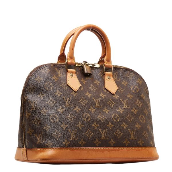 1 0148199 2 Louis Vuitton Monogram Alma PM Handbag M51130 Brown