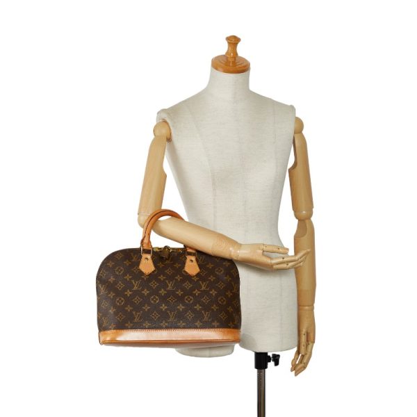 1 0148199 9 Louis Vuitton Monogram Alma PM Handbag M51130 Brown