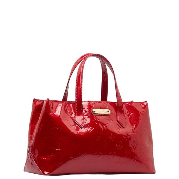 1 0148551 2 Louis Vuitton Vernis Wilshire PM M93642 Red Patent