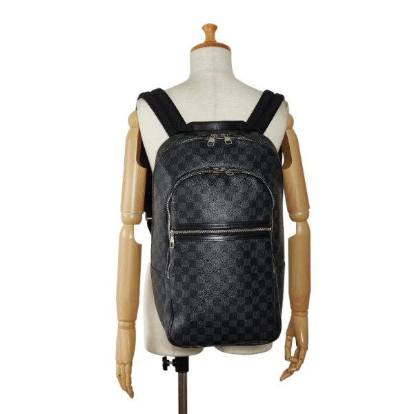 1 0148563 11 Louis Vuitton Damier Michael Graphite Rucksack Backpack N58024 Black