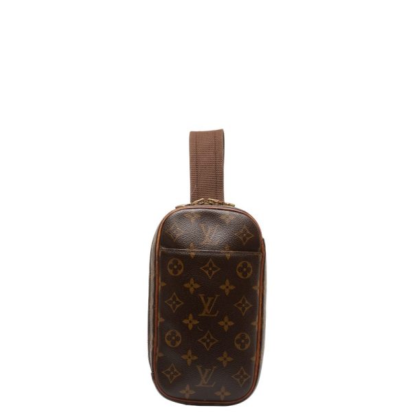 1 0149261 1 Louis Vuitton Monogram Pochette Ganju Body Waist Bag M51870 Brown