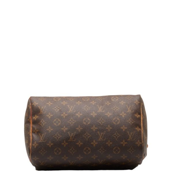 1 0149291 4 Louis Vuitton Monogram Speedy 30 M41526 Brown PVC Leather