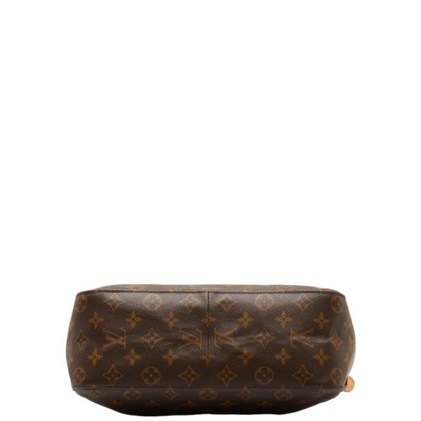 1 0149324 4 Louis Vuitton Monogram Looping GM Bag M51145 Brown