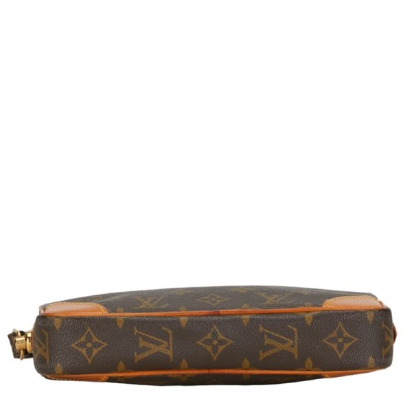 1 0149329 4 Louis Vuitton Monogram Marly Dragonne PM Clutch Bag M51827 Brown