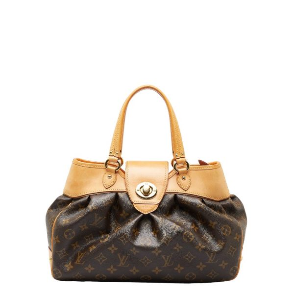 1 0149491 1 Louis Vuitton Monogram Boeshi PM Tote Bag Brown