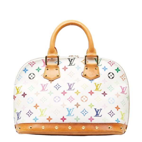 1 0149549 3 Louis Vuitton Monogram Multicolor Alma Handbag White