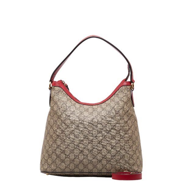 1 0149646 1 Gucci GG Supreme Shoulder Bag Tote Bag 2WAY Beige