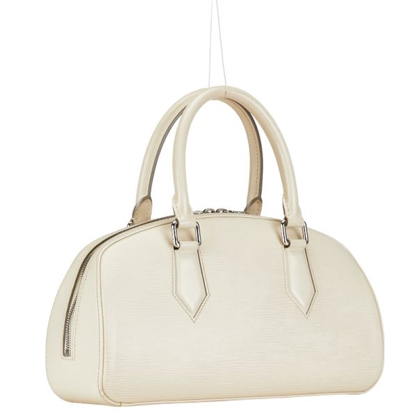 1 0149648 2 Louis Vuitton Epi Jasmine Yvoir White Leather