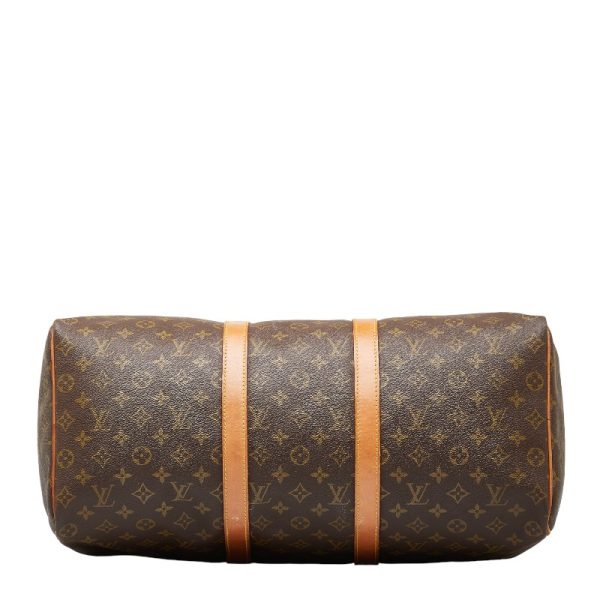 1 0149663 4 Louis Vuitton Monogram Keepall 50 Boston Bag M41426 Brown