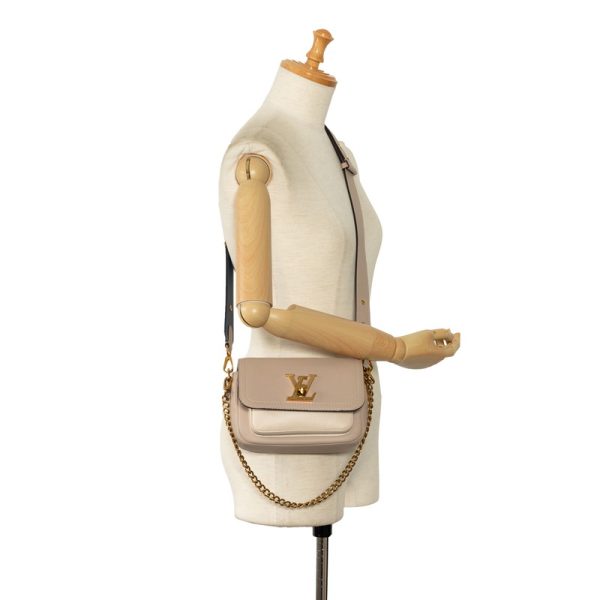 1 0149707 9 Louis Vuitton Lock Me Tender Shoulder Bag 2WAY Beige