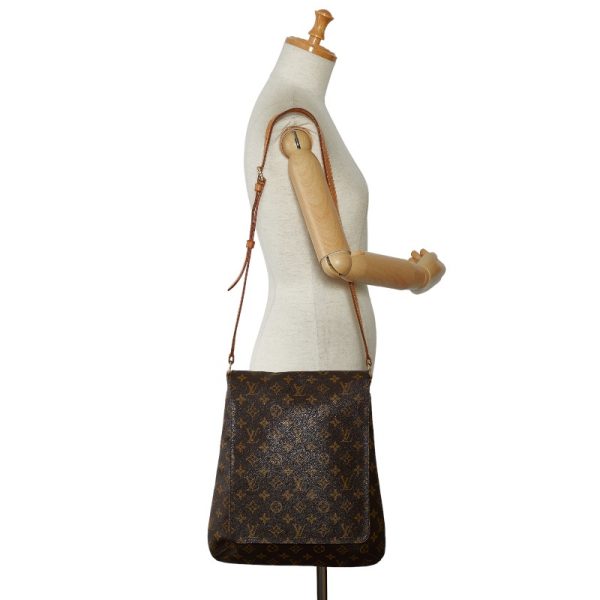 1 0149895 10 Louis Vuitton Monogram Musette Salsa M51387 Brown