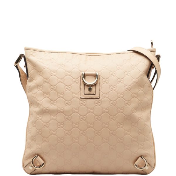 1 0149900 1 Gucci Guccishima Abby Crossbody Shoulder Bag 131326 Beige Leather